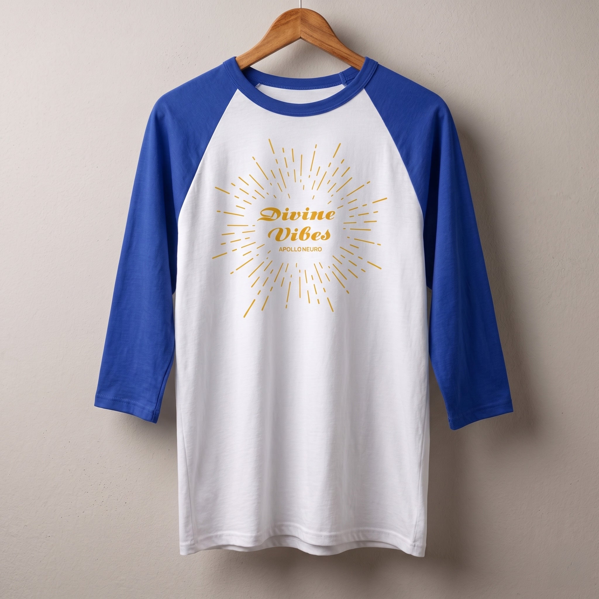 Divine Vibes Raglan Shirt – 3/4 Sleeve Baseball Tee