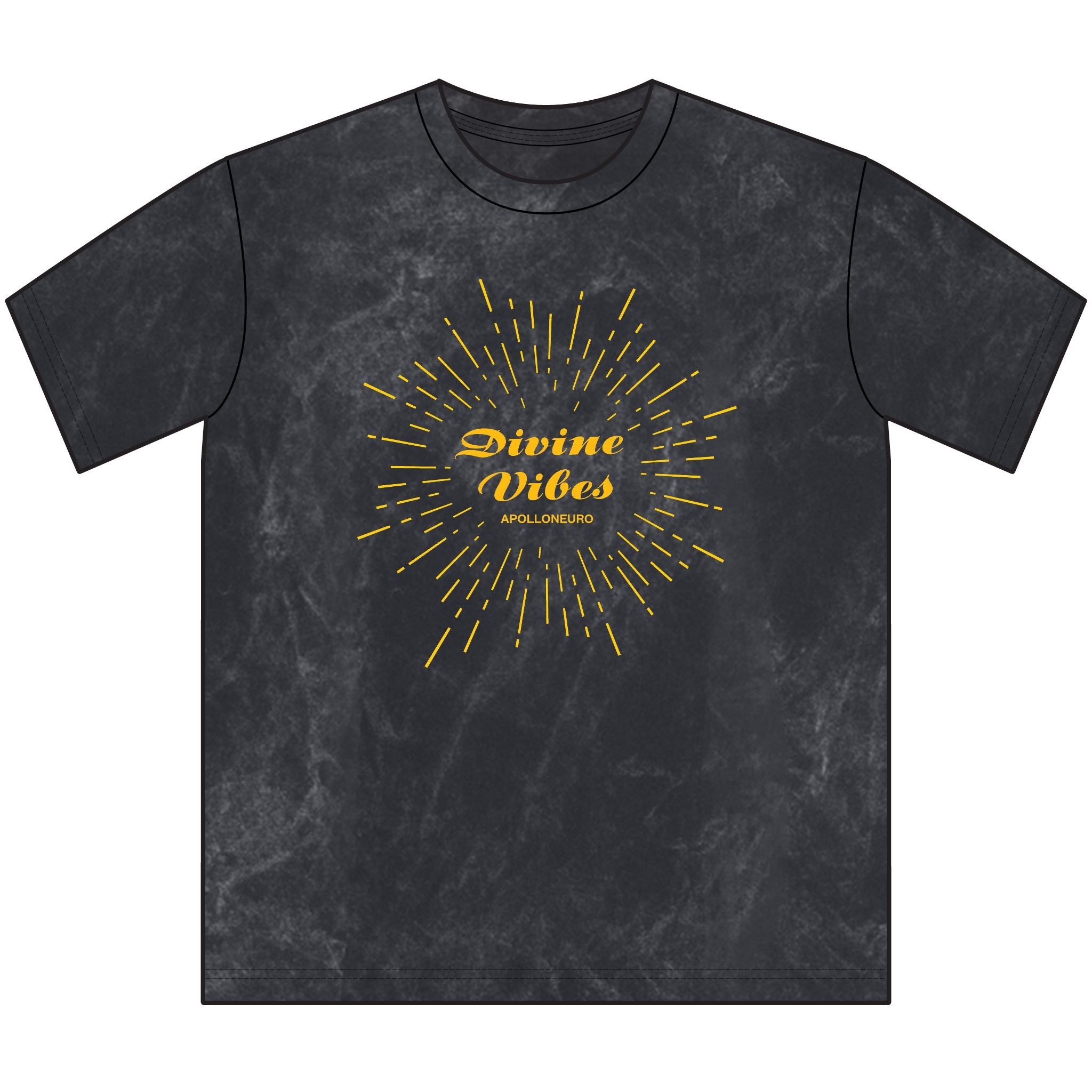 Divine Vibes Vintage Crewneck Tee — Retro Sunburst Graphic T-Shirt