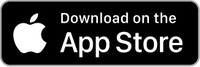 Apple App Store download badge with black background