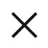 X symbol on a white background