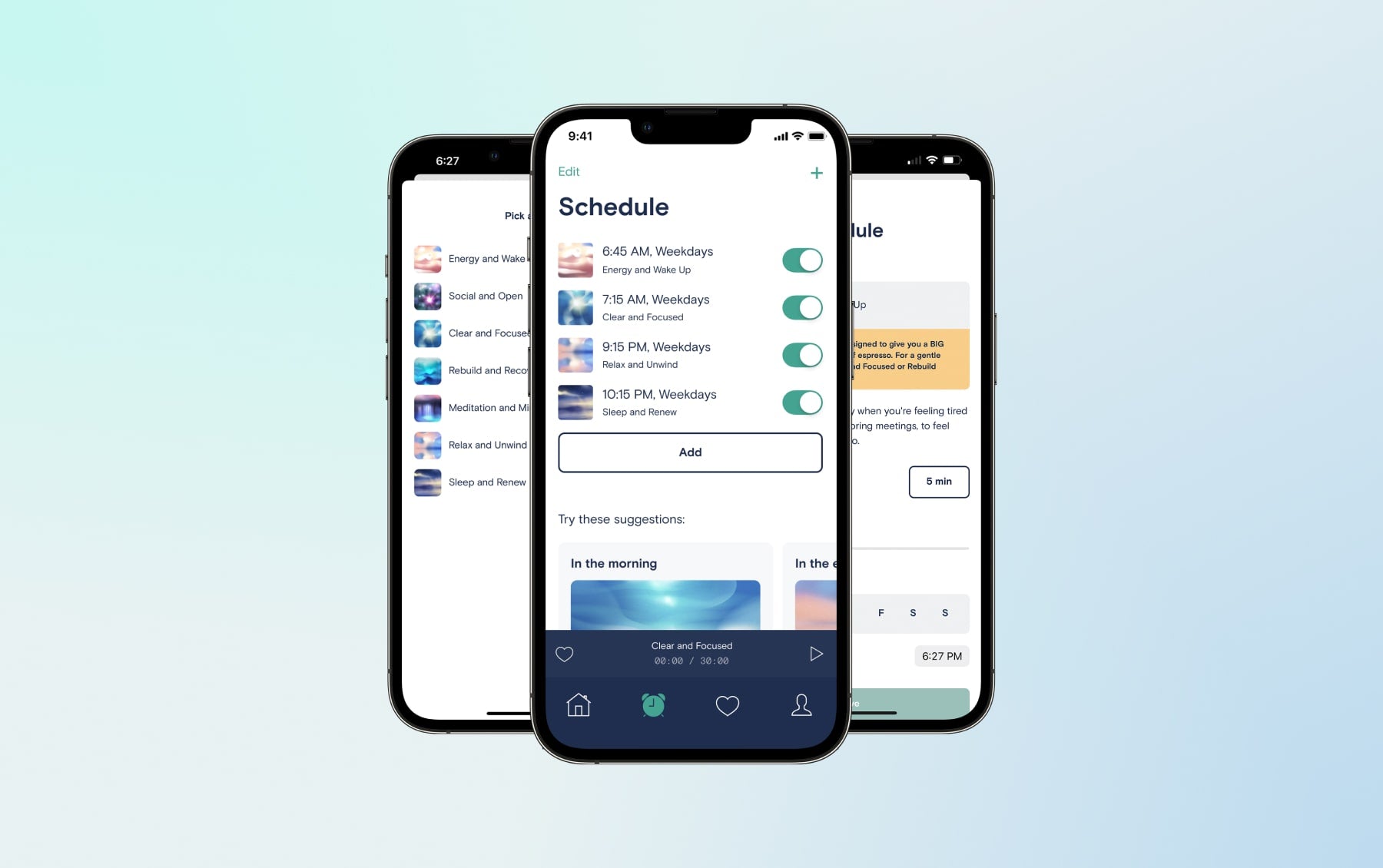 iPhones showing Apollo Scheduling feature