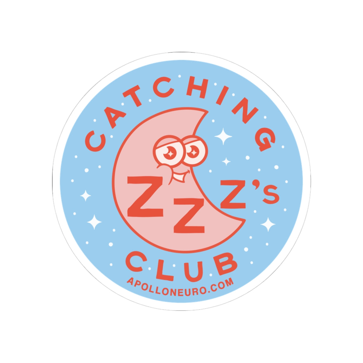 Catching Zzzs Club — Kiss Cut Sticker