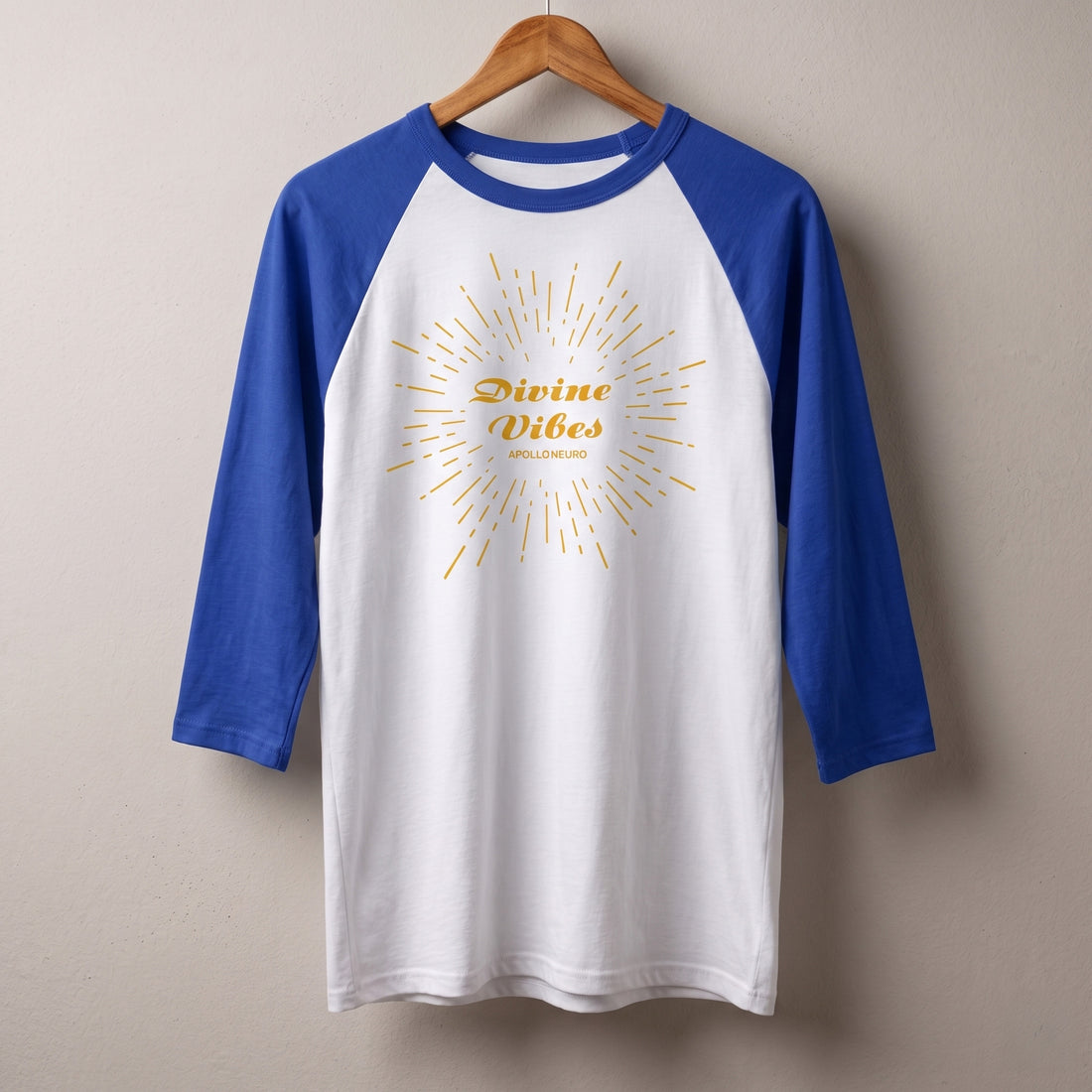 Divine Vibes Raglan Shirt – 3/4 Sleeve Baseball Tee