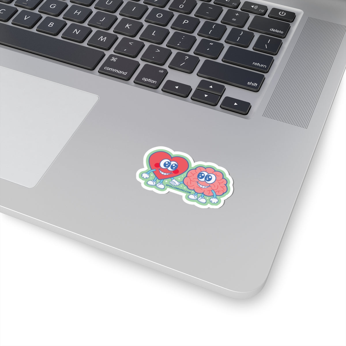 Copy of Heart &amp; Brain Friends Sticker — Cute Retro Kiss-Cut Decal
