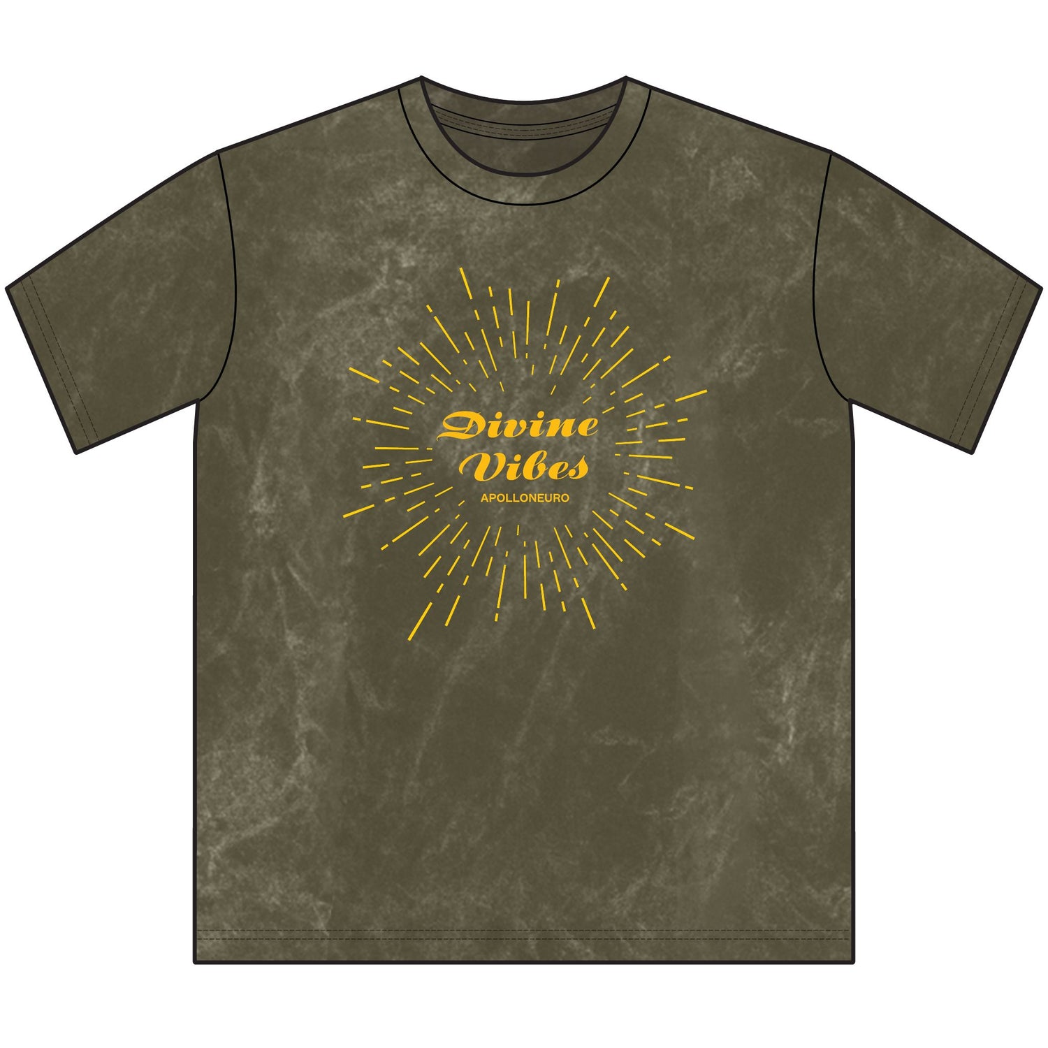 Divine Vibes Vintage Crewneck Tee — Retro Sunburst Graphic T-Shirt
