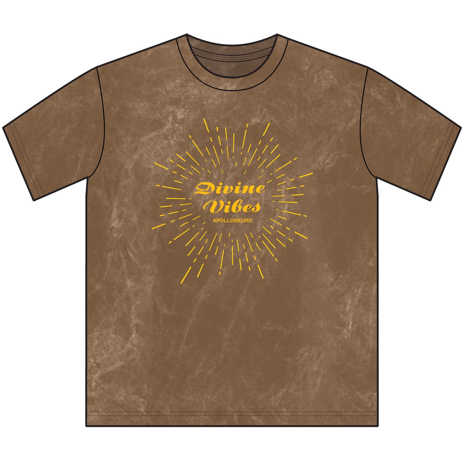 Divine Vibes Vintage Crewneck Tee — Retro Sunburst Graphic T-Shirt