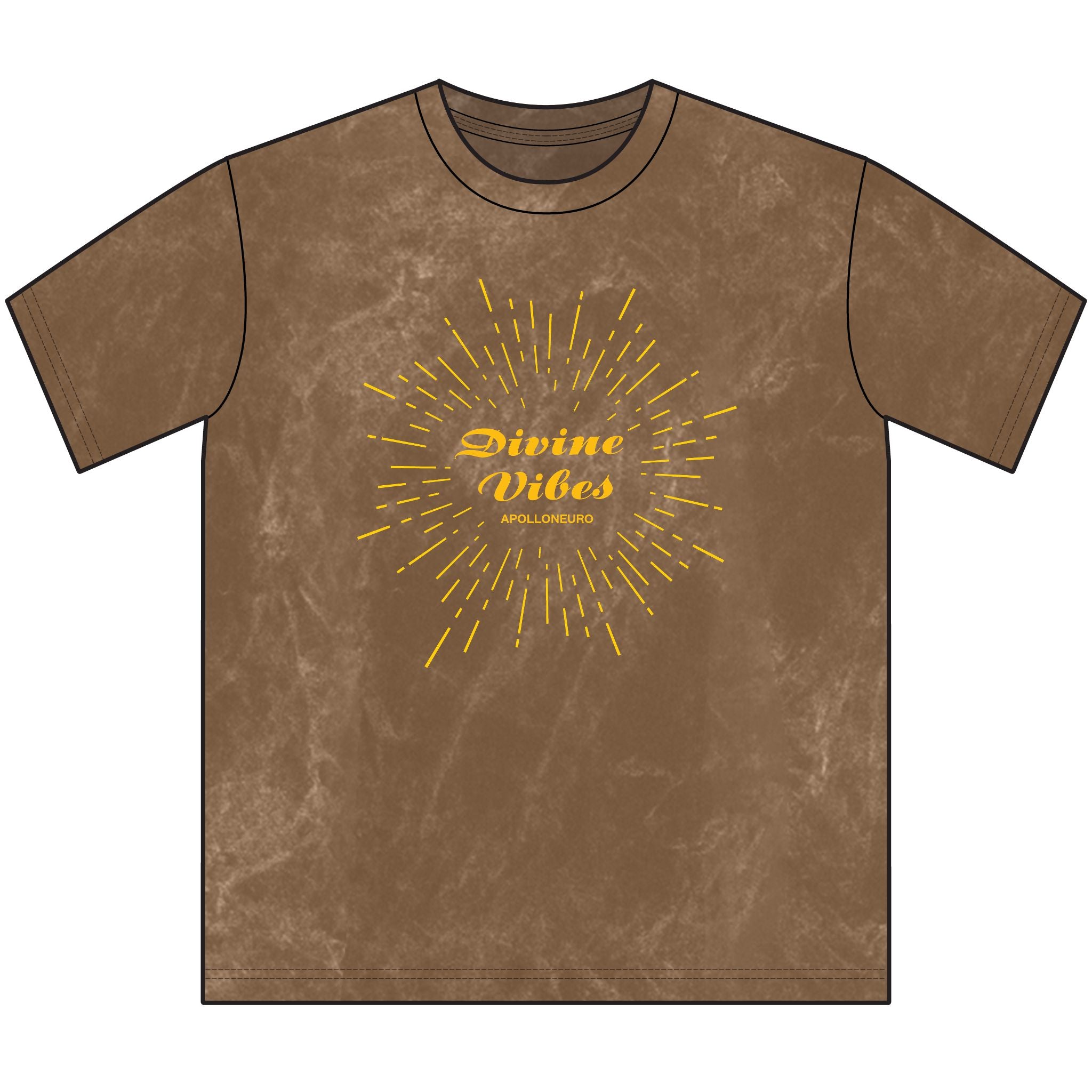 Divine Vibes Vintage Crewneck Tee — Retro Sunburst Graphic T-Shirt