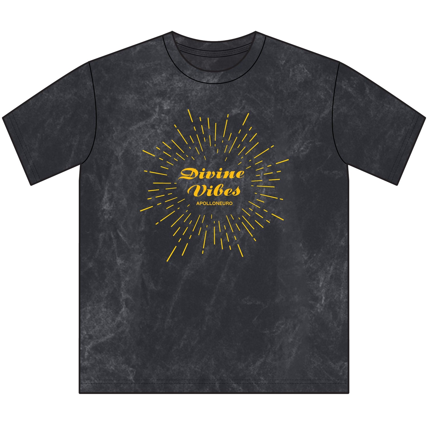 Divine Vibes Vintage Crewneck Tee — Retro Sunburst Graphic T-Shirt