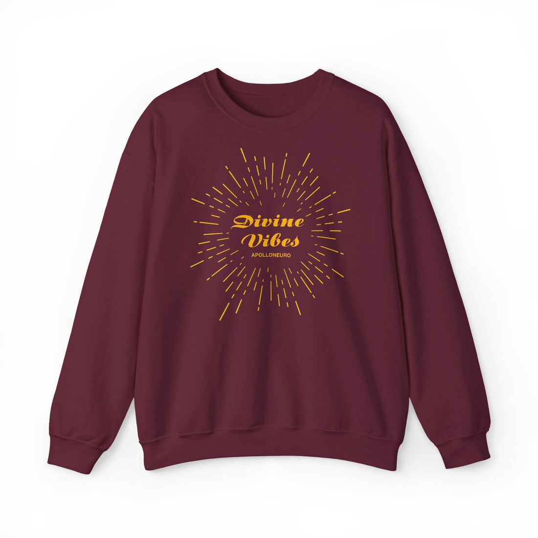 Copy of Divine Vibes Crewneck Sweatshirt — Radiant Spiritual Graphic