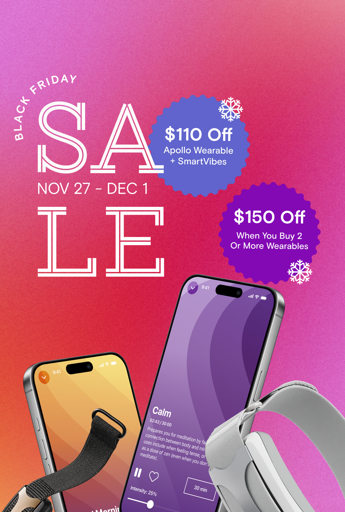 Apollo Wearable | Cyber Monday Sale | Reduce Stress, Improve Focus ...
