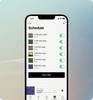 Screenshot of the Schedule tab in the Apollo iOS app