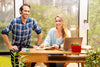 Dr. David Rabin and Kathryn Fantauzzi working in their office