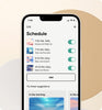 Screenshot of the Schedule tab in the Apollo Neuro iOS app